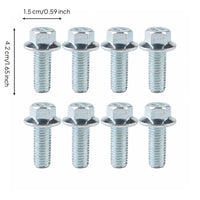 8 Pieces 10.9 Grade Hex Head Flange Bolt Built-in Washer Truck Bed Bolt