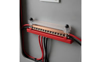 Power Distribution Block with Cover Screw-Fastened Power Distribution Block Marine Bus Bar High Conductivity Corrosion Resistant