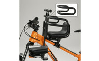 Child Bike Seat with Guard Rail Encompassing Child Bike Seat with Guardrail Secure Safe for Toddlers, City Commuting