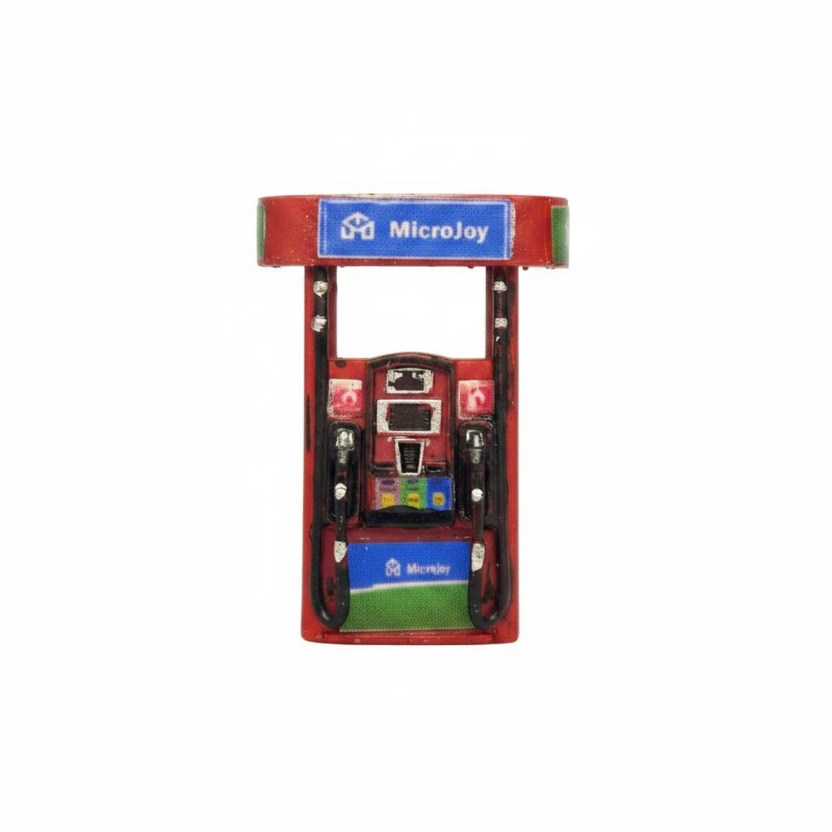 1/64 Gas Station Pump Micro Landscape Scale Gas Pump Scene Prop Mini Petrol Dispenser for Model Layout