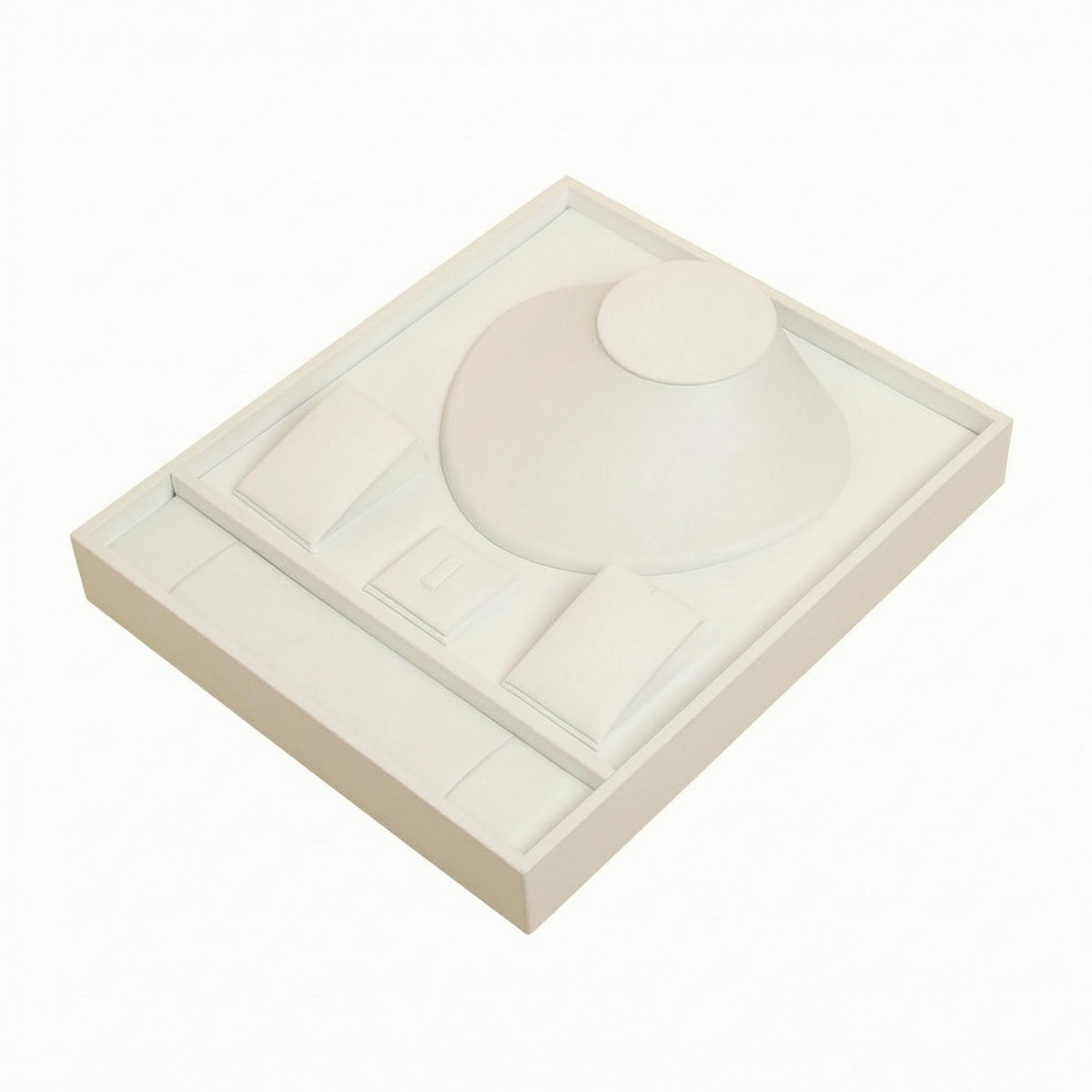 Layered Jewelry Display Flat Base Jewelry Display Stand Necklace Tray Square Shape