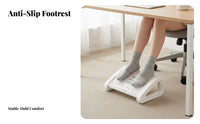 Adjustable beneath-desk Footrest Improves Posture Foot assistance Non-Slip Bottom Massage Surface for players