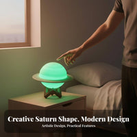Planetary Night Light Lamp USB Energy-Efficient Planetary Night Light Night Light with Stand Tap Control 3D Printed Celestial Body Light