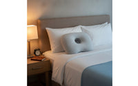 Ear Pillow with Hole Contoured Ear Hole Pillow Washable Breathable for Side Sleepers, Bed, Bedroom