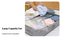 Underbed Storage container Foldable Design Closet Organizer Space Saving for Students