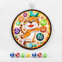Safe Cloth Dartboard with Sticky Balls Indoor Sticky Ball Target Board Soft Toy Long-Lasting for Toddlers, Bedroom