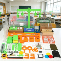 Junior High Physics Kit Green Holder Stand Stand Physics Experiment Kit and Metal Learning Aid