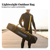 Large Capacity Freediving Fin Bag Foldable Long Blade Fin Bag Lightweight for Freedivers, Spearfishers, Travel, Beach, Boating