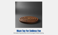 Resin Meditation Drum, Ethnic Hand Drum, Maze Toy, Tic-Tac-Toe Chess, Sphere Sphere, Multi-Function Mind Game for Kids and Adults