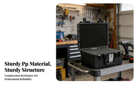 Shock-Resistant Waterproof Hard Case Dustproof Instrument Protection Box Heavy-Duty for Professionals, Technicians, Transportation, Boating