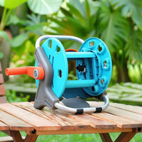 Manual Portable Hose Reel Cart Compact Hose Reel Cart with Handle Labor-Saving Adjustable for Gardeners