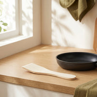 10 Pieces Wooden Spatula Narrow Griddle Spatula Wooden Turner Small Kitchen Utensil Nonstick-Safe