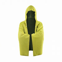 Hooded Cooling Towel Cloak Lightweight Snap-Front Towel Cloak Absorbent