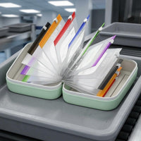 14 Pieces Travel Capsule Holder Organizer Waterproof Clear Capsule Holder Impact-Resistant   Bag