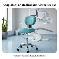 Dental Assistant Chair with Torso Support 360-Degree rotate Professional Seating