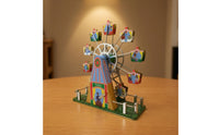 Musical Observation Wheel Vintage-Style Observation Wheel with Musical Box Nostalgic Ornament for Office