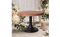 Elegant Wooden Cake Stand with Pedestal Round Pedestal Cake Stand Natural Sturdy for Party Planners