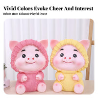 Piggy Bank Shatterproof Cartoon Pig Savings Bank Great Gift Home Decor Decoration for Kids, Children, Nursery Decor