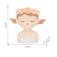 Girl Head Planter Ideal Gift Human Face Flower Pot Multi-Purpose Use for Desktop