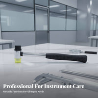 Soft Face Guitar Fret Hammer Non-Slip Handle Double Head Luthier Hammer Ergonomic Grip for DIY Hobbyists, Workshop, Home Studio, Music Shop