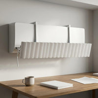 Off-White White Wall-Mounted Air Conditioner Deflector Indoor Louvered Air Deflector