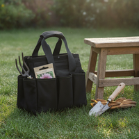 Large Capacity Oxford Cloth Tool Bag with Pockets, Multi-functional Garden Tote Organizer
