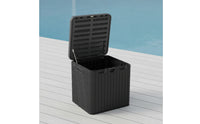 Outdoor Storage Box Weather-Resistant Storage Box with Hinged Lid Heavy-Duty for Homeowners