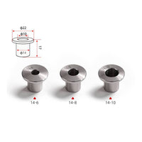 3 Pieces Drill Guide Bushing Interchangeable Threaded Drill Bushing Tool Flanged Long-Lasting for Woodworkers, Jigs, Fixtures