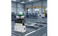Pneumatic Valve with Push Button Compact Mechanical Pneumatic Valve Aluminum Alloy for Machinists, Machine Controls