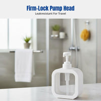 Japanese Style Pump Dispenser Bottle, Large Capacity, For Shampoo, Hand Soap, Detergent, Bathroom Use
