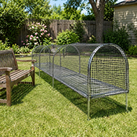 Galvanized Steel Chicken Coop, 0.6m×0.6m, XS Size, Poultry Cage, Predator-proof, Outdoor