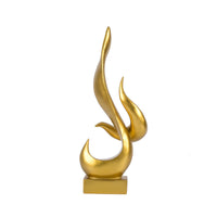 Flame Sculpture Modern Abstract Sculpture Contemporary Flame Statue for Art Lovers