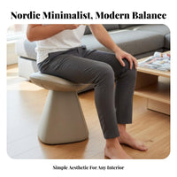 Multifunctional Saddle Seat Vanity Stool Stable Design Saddle-Shaped Stool Easy to Clean Household Furniture Non-Slip Feet for Makeup Users, Homeowners, Pet Owners, Living Room, Bedroom, Entryway