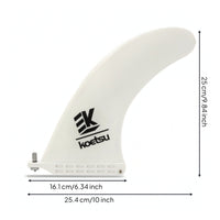 Curved Replacement Tail Fin Quick-Release Board Fin with Mounting Hardware Screw-in No-Tool Installation for Paddleboarders