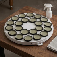 Wool Rings 22-Ball Baffle Plate Water-Resistant Snooker Ball Washer Plate Tab Rim Machine Part White
