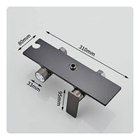 Wall Mounted Shower System High Pressure Gunmetal Gray Shower Combo Includes Bidet Sprayer for Hotel