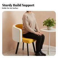 Nordic design aesthetic contouredd spine Armchair Minimalist Design Upholstered Armchair with contouredd spine adaptable Use Dining Chair Ergonomic spinerest for Business Owners, Interior Designers, Reception Area, Office, Living Room, Kitchen