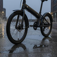 Installation Hardware Folding Electric Bike Mudguard Set Mounting Brackets Front and Rear Fenders Black Electric Bike Mudguard Set Plastic