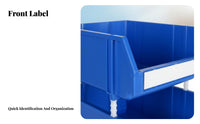 Stackable Open-Front Container versatile System Open-Front Tote sturdyDuty Label Holder for Mechanics, DIY hobbyists