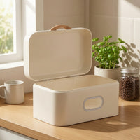 Farmhouse Bread Box with Window Transparent Storage Box with Window Vintage Bread Bin Shatterproof for Kitchen