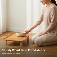 Non-Slip Design Food Bowl Riser Easy to Clean Cat Food Bowl Riser Long-Lasting for Cats, Small Dogs