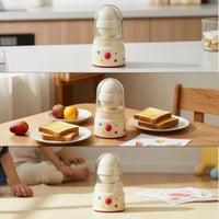 Hand-Powered Egg Shaker with Clear Dome Easy to Use Egg Shaker Compact Yolk Blender Child-Friendly for Home Cooks, Families, Breakfast Prep