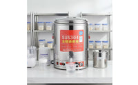 Stainless Steel Electric Cooking Barrel Triple-Layer Insulation Versatile Electric Boiler Double Temperature Control Large Capacity Soup Warmer