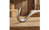 Light-Colored Grip Pad Metal Hay Bag Hook Rectangular Handle Hay Bag Hook Straight Shaft