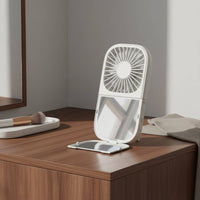 Foldable Pocket Fan 3 Speed Settings Mini Desk Fan with Mirror for Office, Women