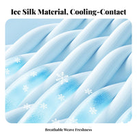 Soft Material Breathable Ice Silk Car Mat Moisture Wicking Ice Silk Seat Cushion Easy to Install Cooling Car Seat Pad Anti-Slip Design for Commuters, Passengers, Young Adults, Hot Weather, Long Driving, Daily Commute, Truck