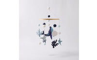 Baby Mobile with Felt Ornaments Ocean-Themed Crib Mobile Hanging for Newborns