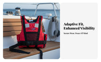 Sailing Flotation Vest Certified 12402-5 Approved Watersports Vest Kayaking Flotation Vest Adjustable Fit Grown-up Flotation