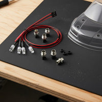 RC Car Headlight Taillight Kit Universal Fit Model Car Lighting Set Easy Installation for Night Driving