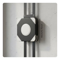 Space Saving Boxing Wall Target Shock Absorbing Wall Mounted Punching Pad Adjustable Height Fitness Equipment Quiet Operation for Adults